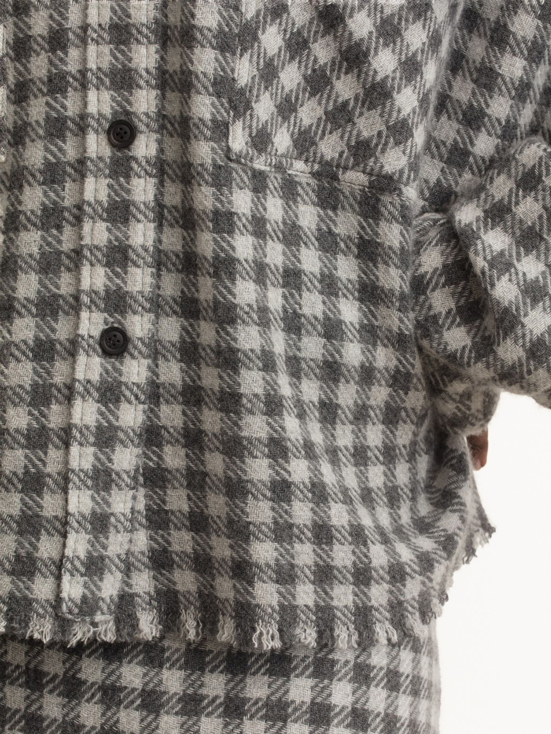Iris von Arnim Cashmere flannel shirt 36 grey