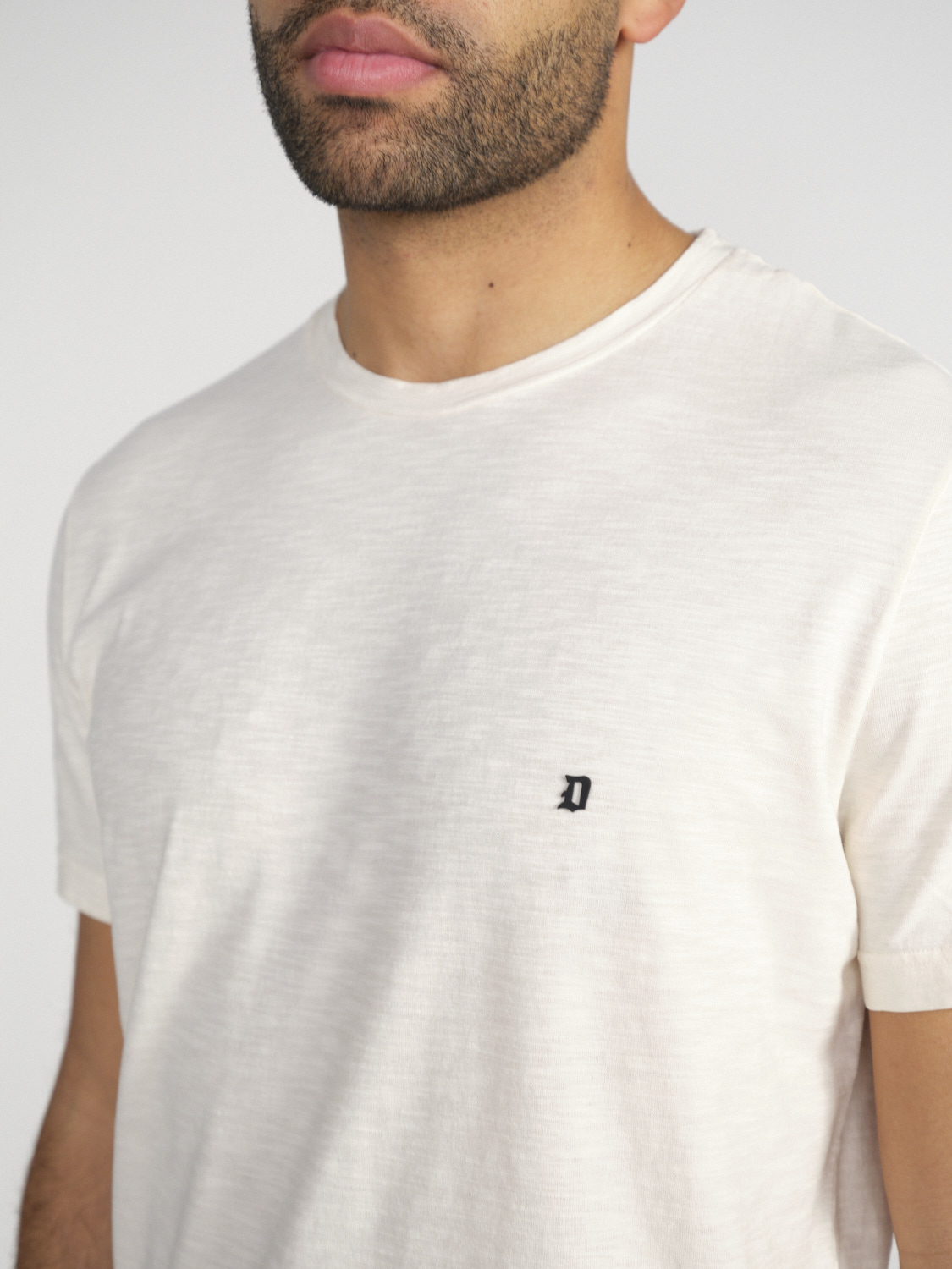 Dondup Lightweight cotton T-shirt  creme M