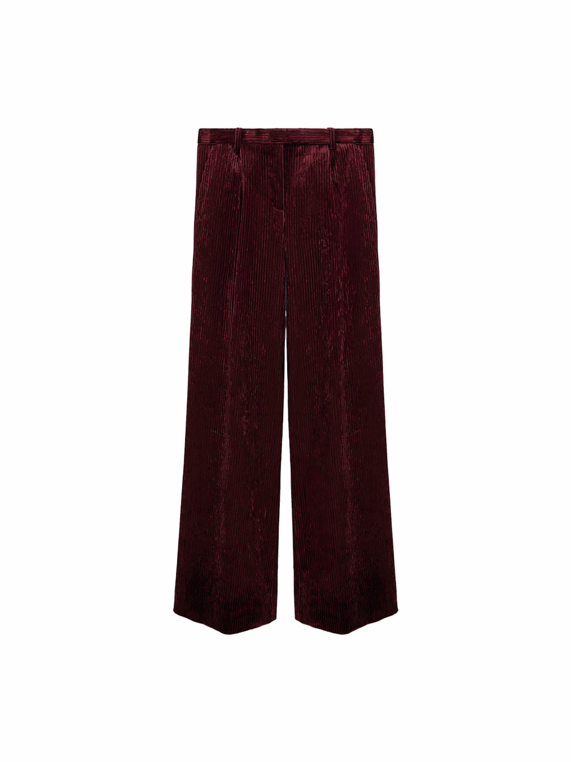 Dorothee Schumacher Modern Structure Pants – corduroy wide-leg trousers bordeaux XS Dorothee Schumacher Modern Structure Pants – corduroy wide-leg trousers bordeaux XS