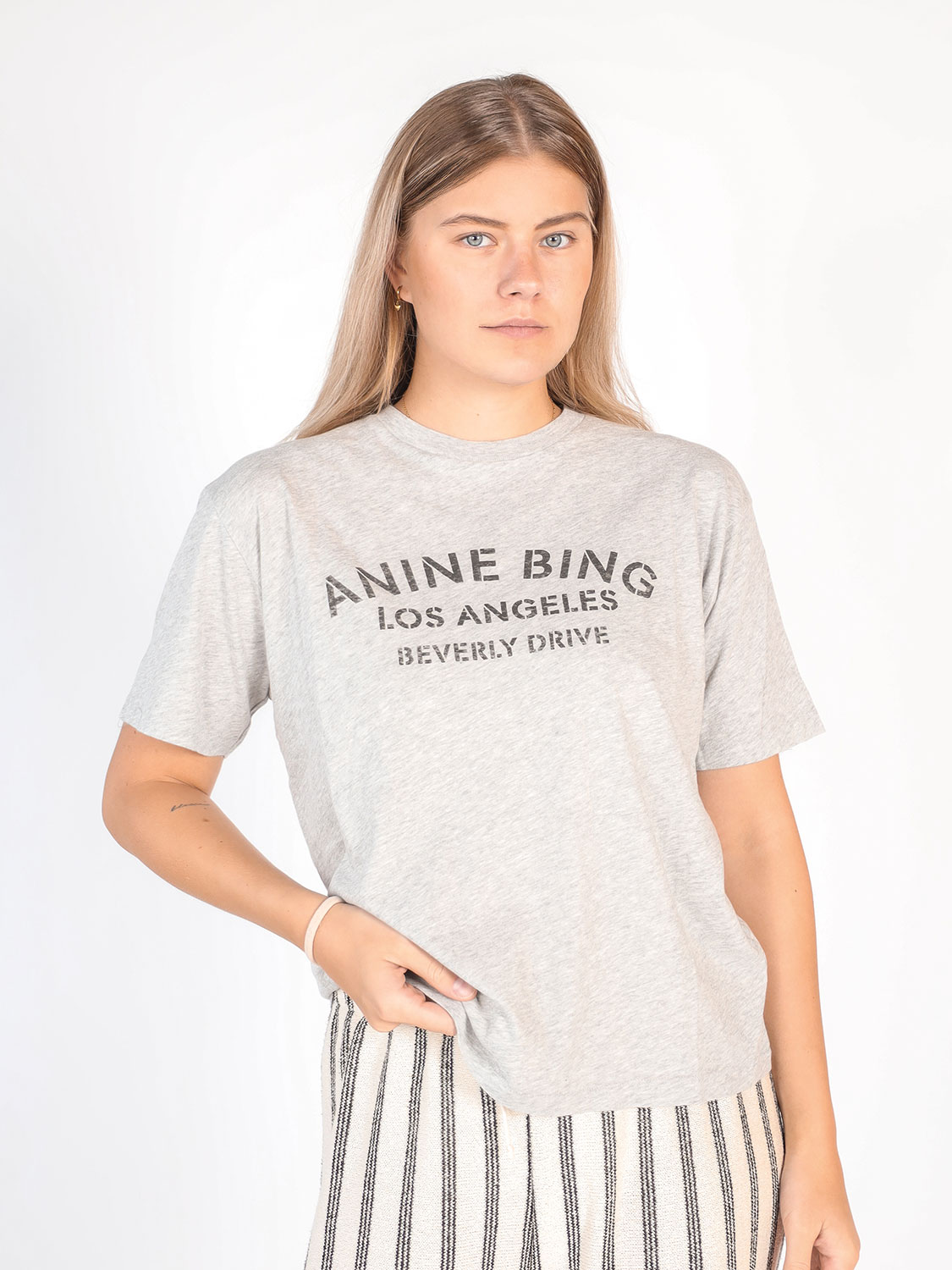 Anine Bing Cohen – Shirt mit Print  grau XS
