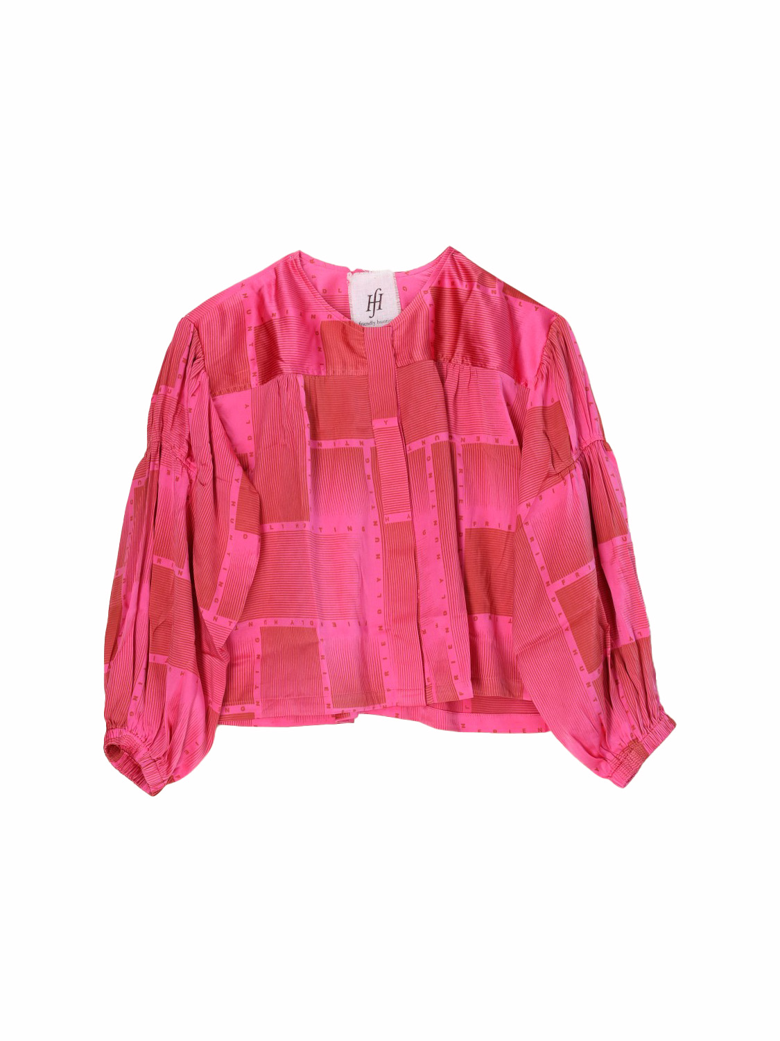 Blouse with logo print