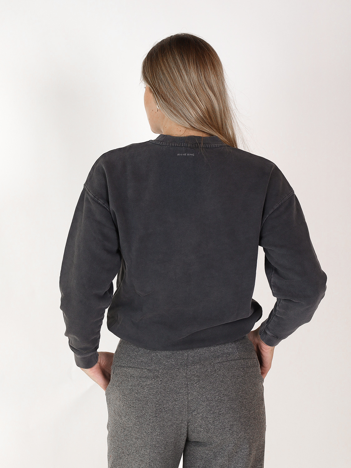 Anine Bing Spencer - Sweatshirt with print black XS