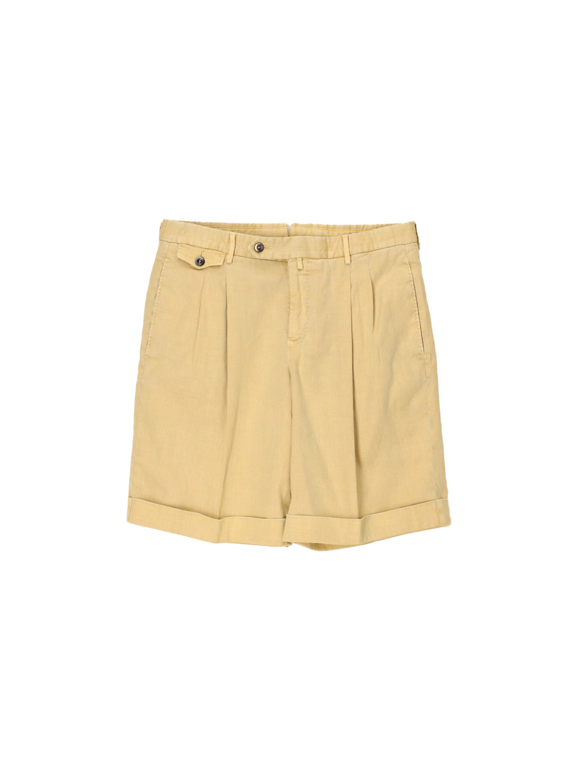Shorts made from a linen-cotton mix 
