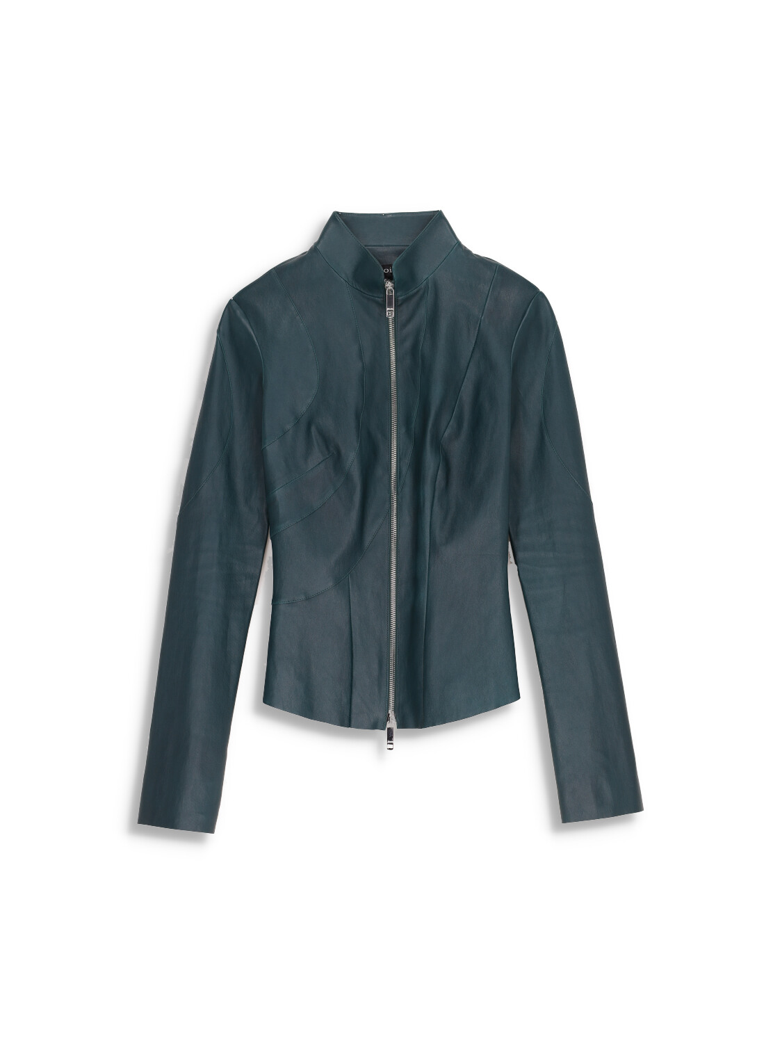 jitrois Ayna - Jacket with waist seams and stand-up collar petrol 40