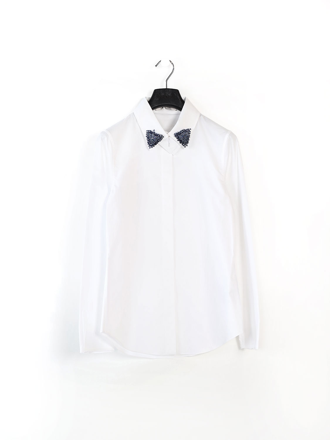 Dorothee Schumacher Pure Power – Shirt with embroidered collar white XS