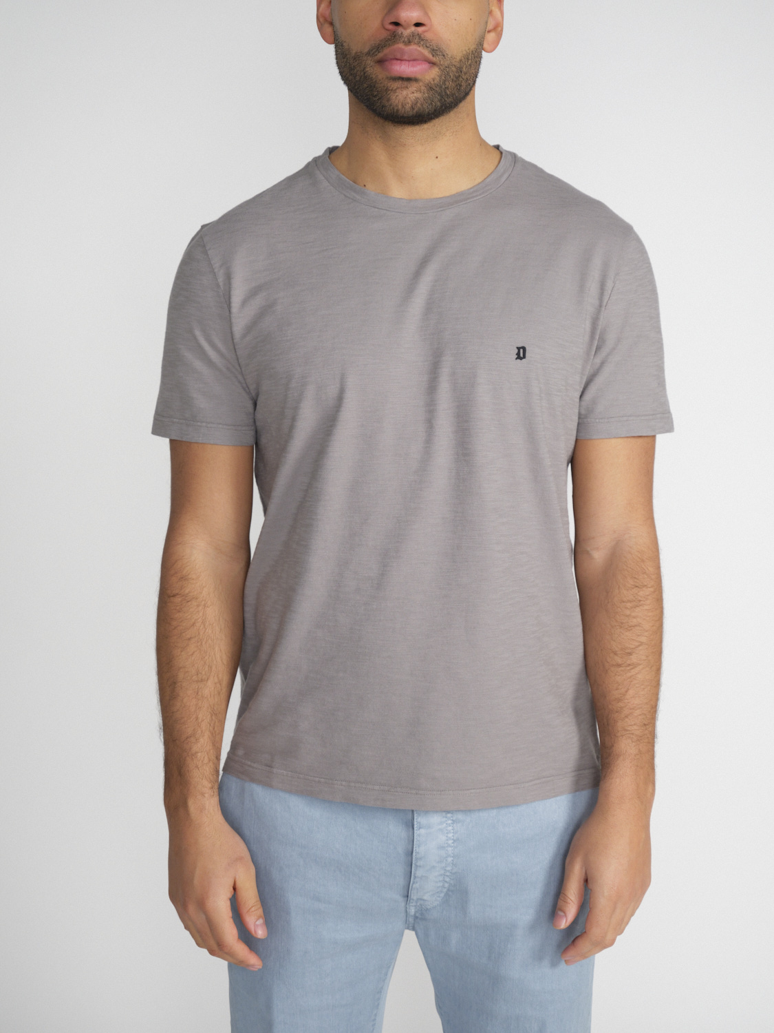 Dondup Lightweight cotton T-shirt  grey M