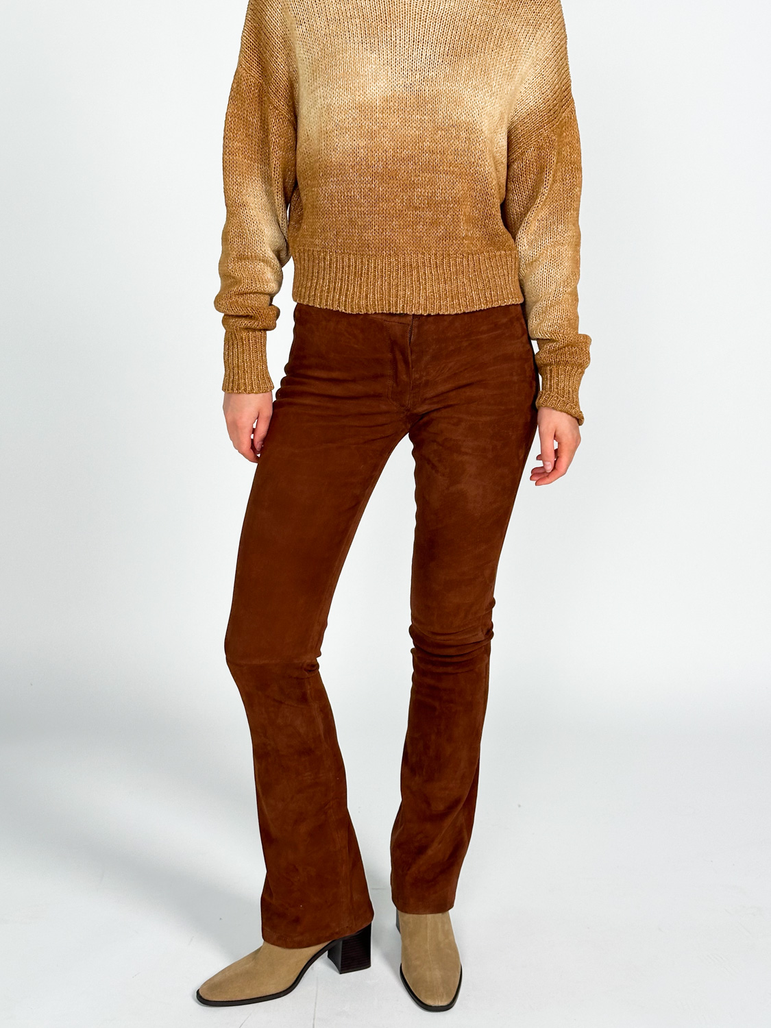 Izzy – Ausgestellte Leggins aus Wildleder