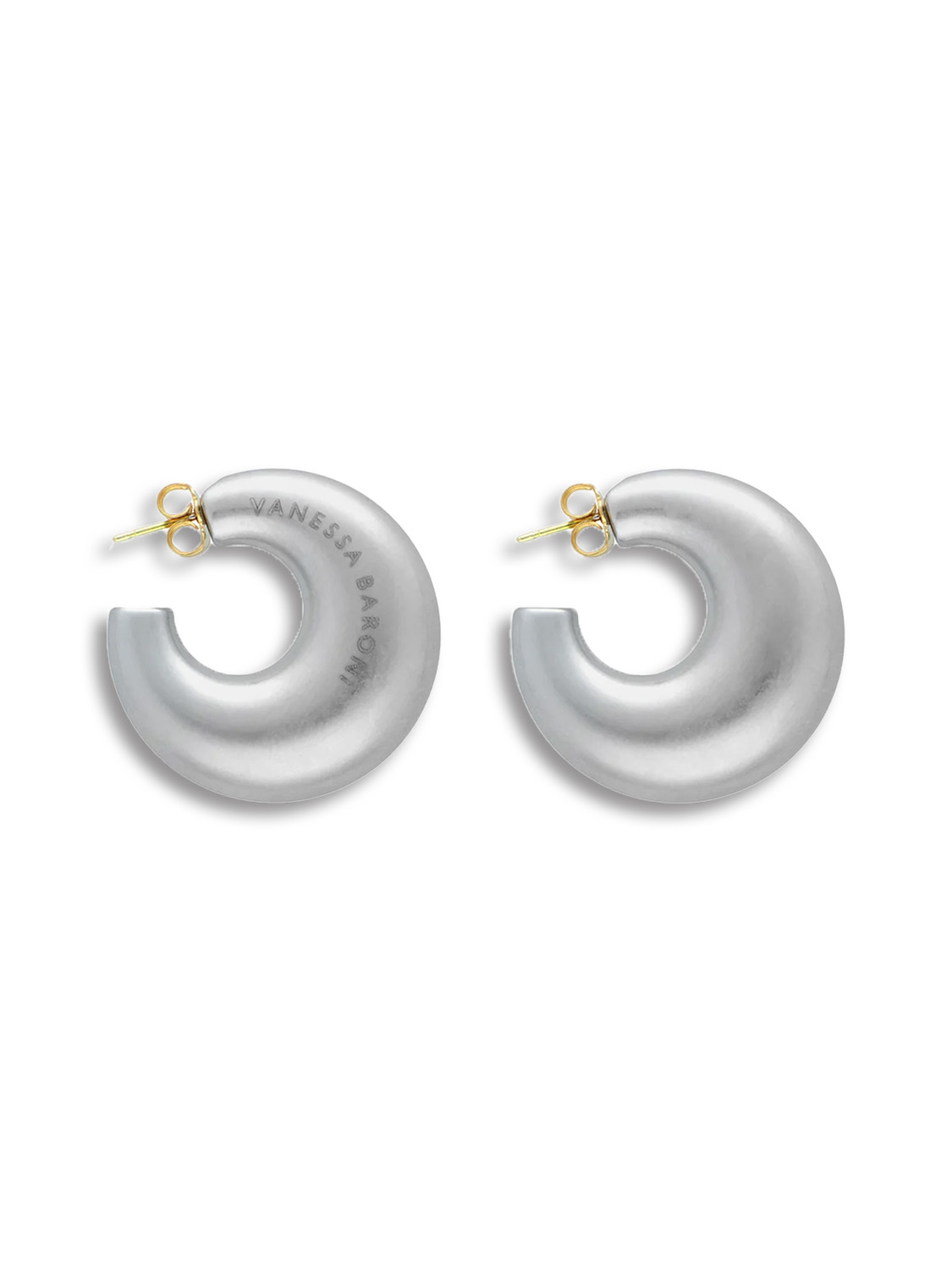 Moon Earring - ear studs in creole shape