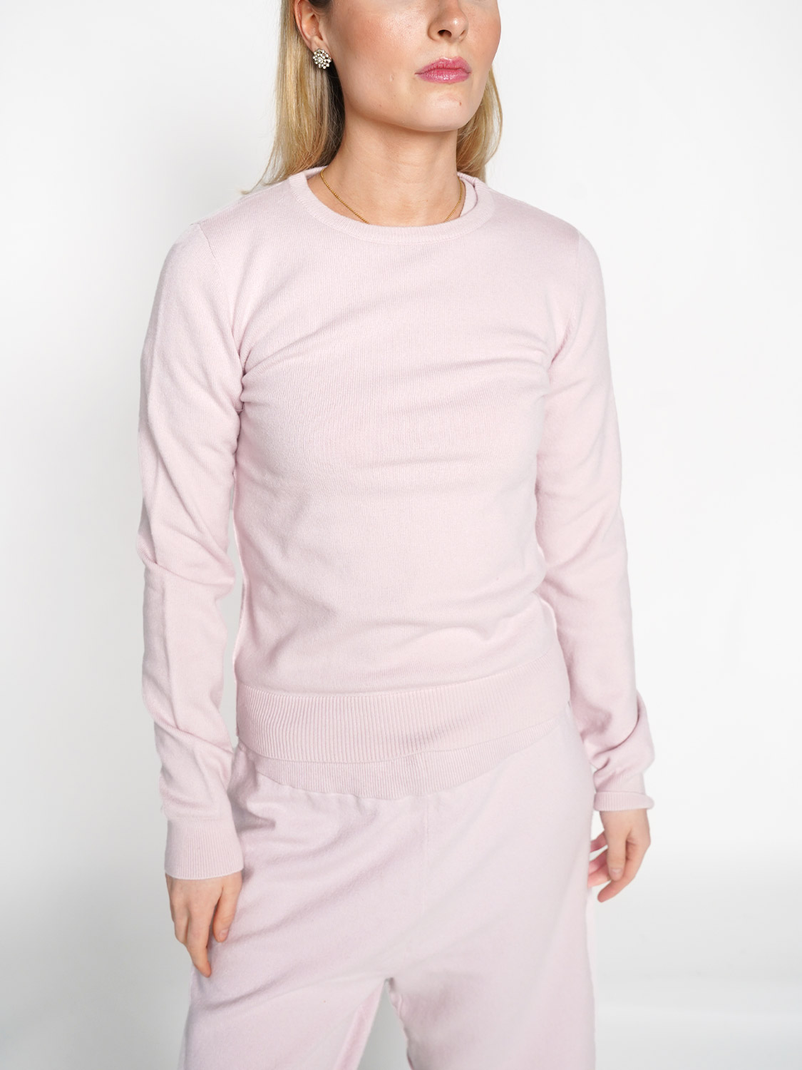 Extreme Cashmere N° 41 Body – Pullover aus Cashmere  rosa Taglia unica