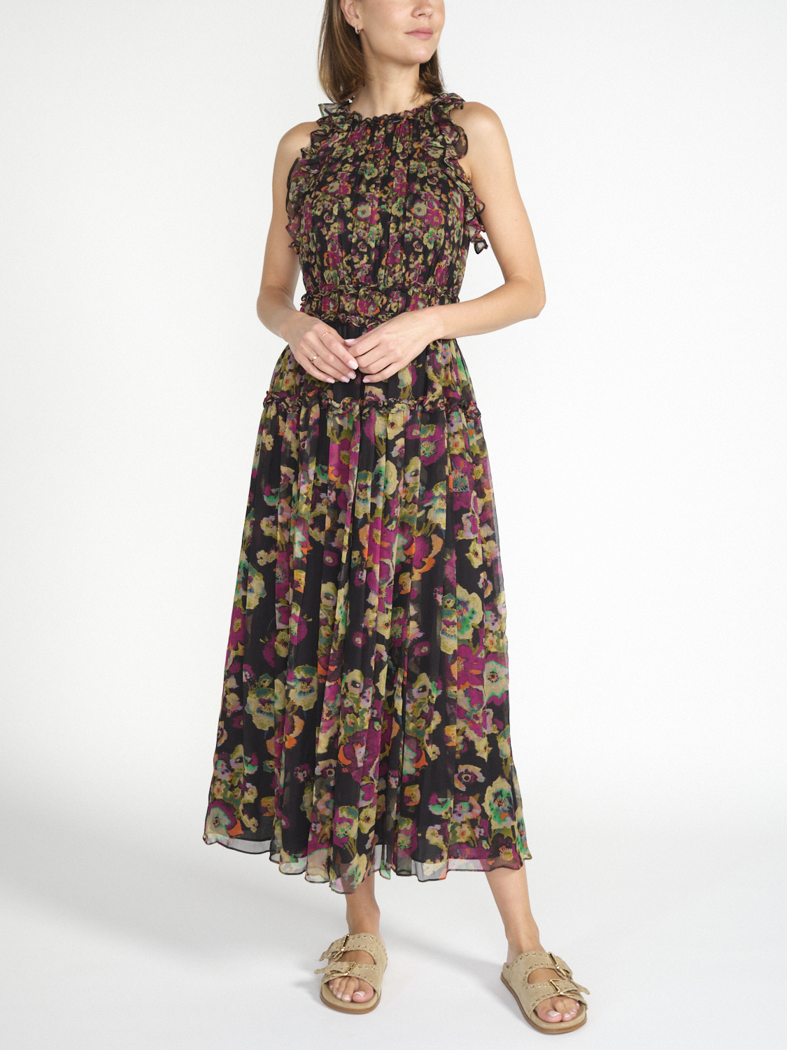 Ulla Johnson Elea dress with floral print 36 multi Ulla Johnson Elea dress with floral print 36 multi