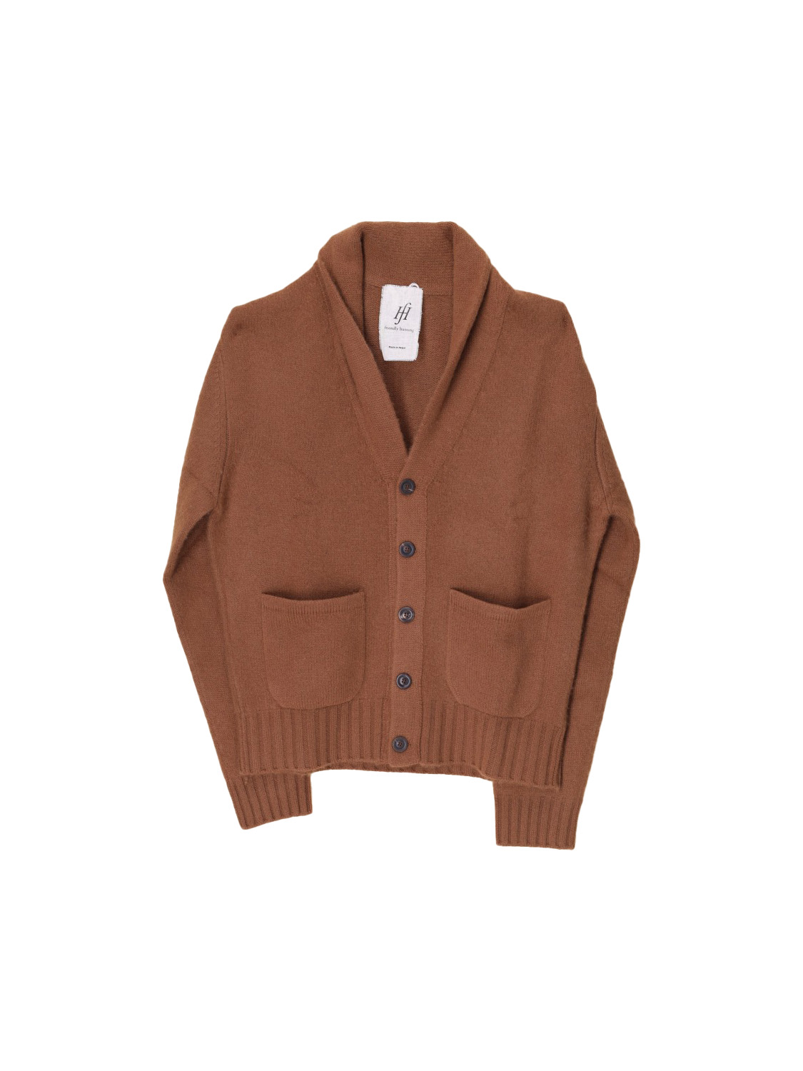 Cardigan with patch pockets 