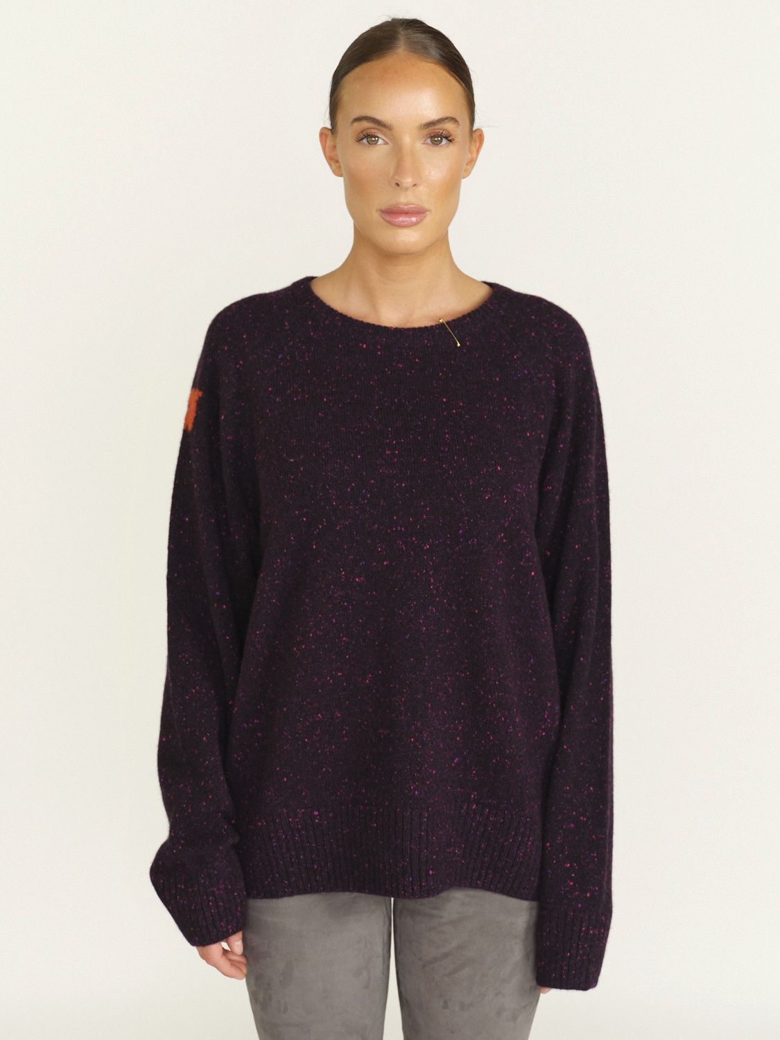 Free City Spacejunk - Sweater with dotted pattern  red M