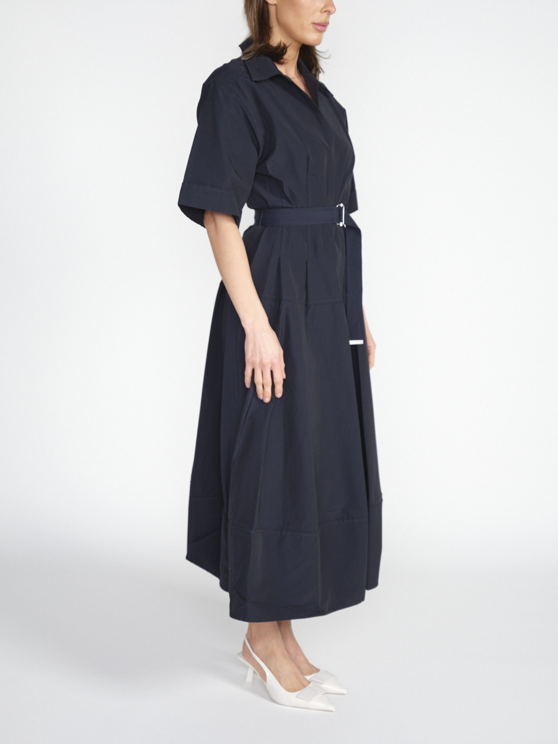Simkhai Denna – Midi dress with waist belt   blue 36