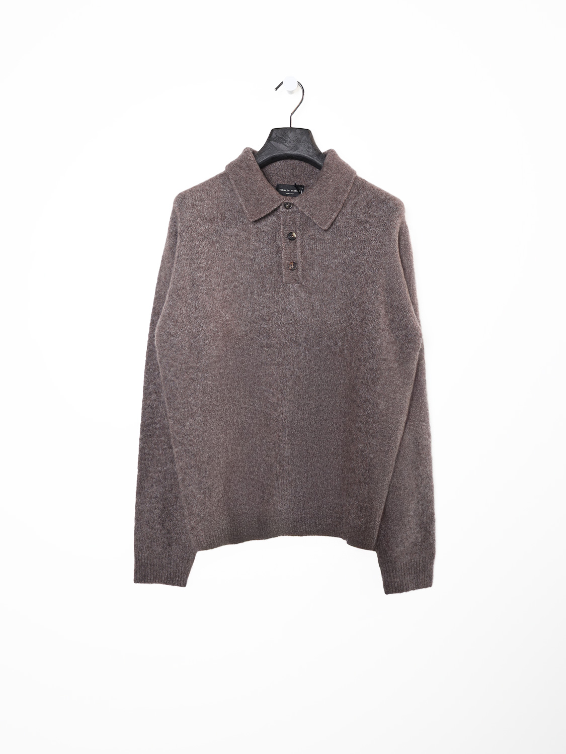 Knit LS Polo – Langärmeliges Poloshirt 