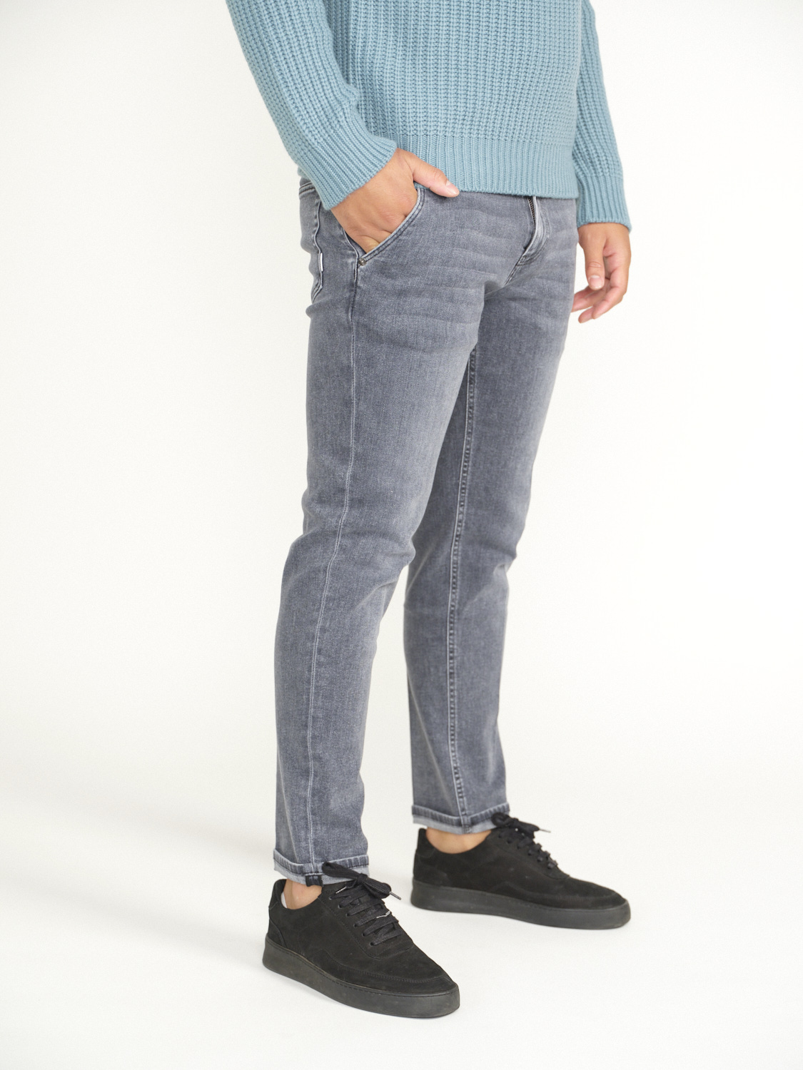 PT Torino Indie – Skinny-Jeans mit Washed-Effekten grau 34