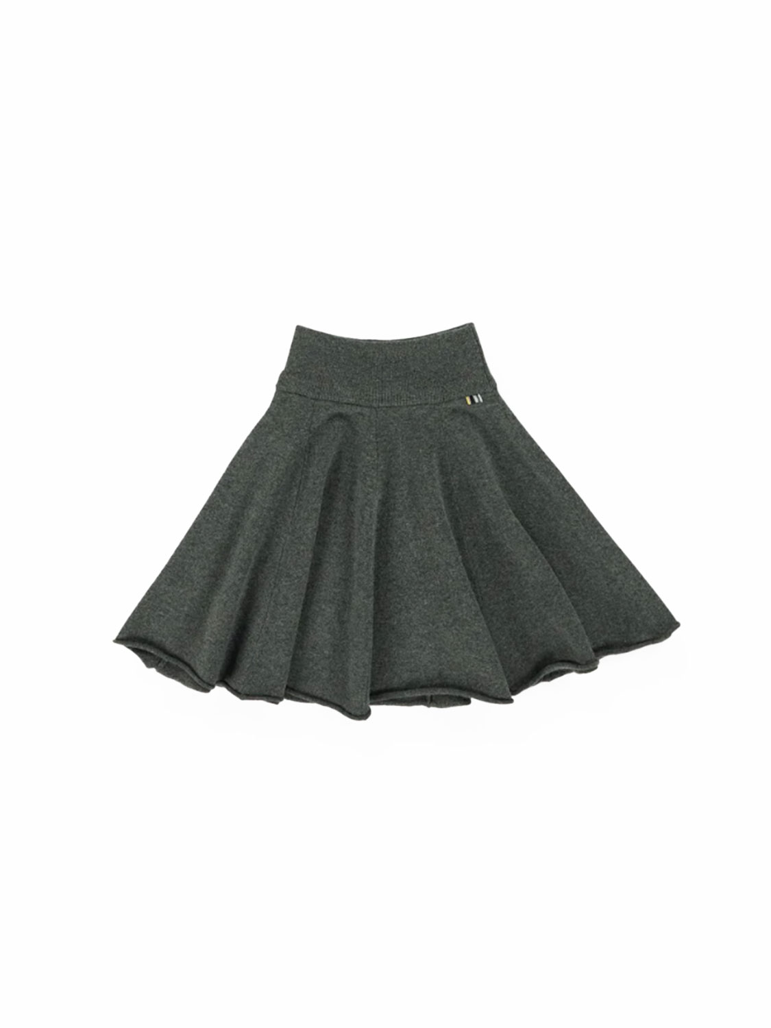 Extreme Cashmere N°379 Girl – mini skirt made of cashmere mix  anthrazit One Size