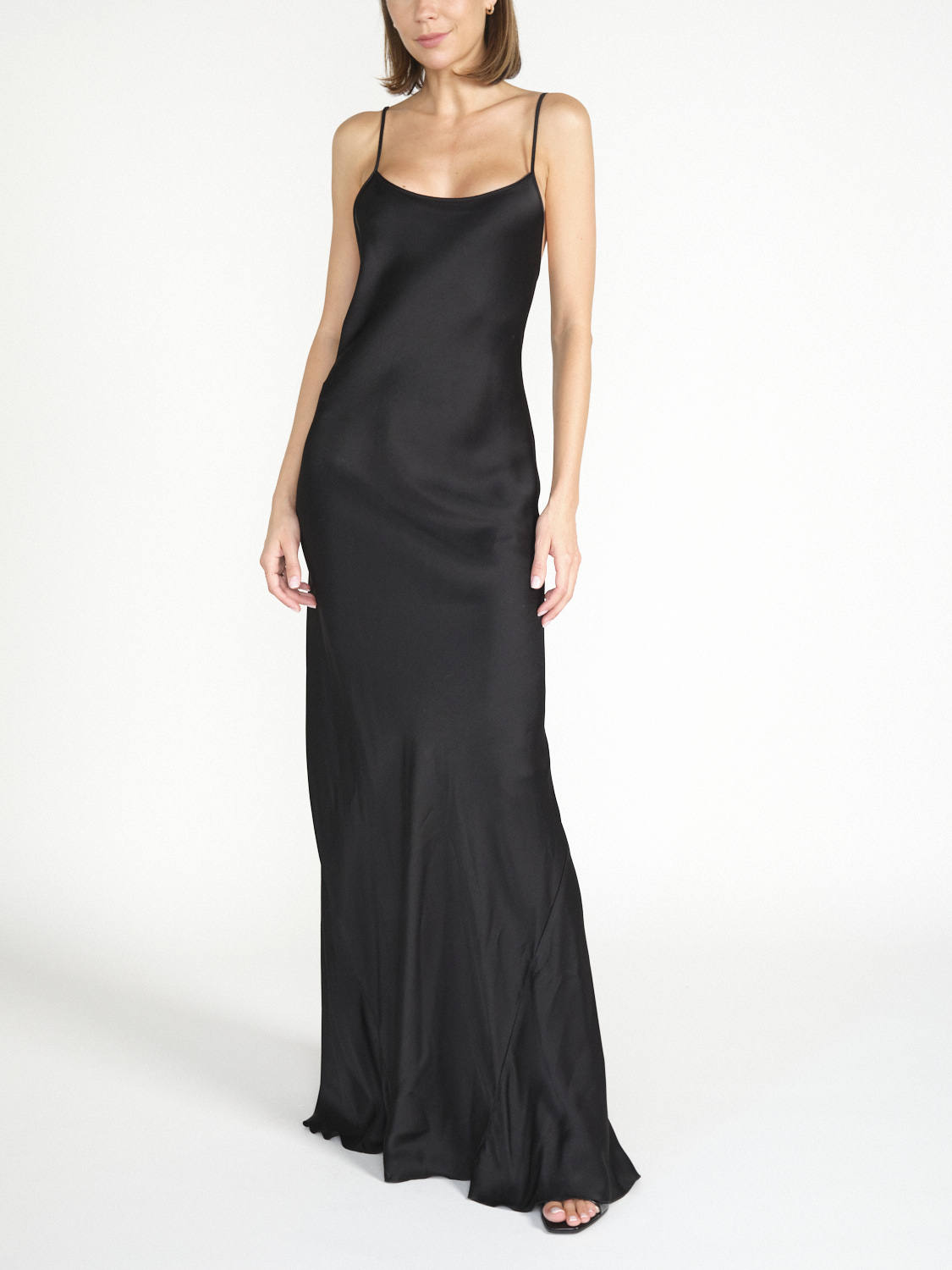 Victoria Beckham Cami – Fließendes Maxikleid 36 schwarz