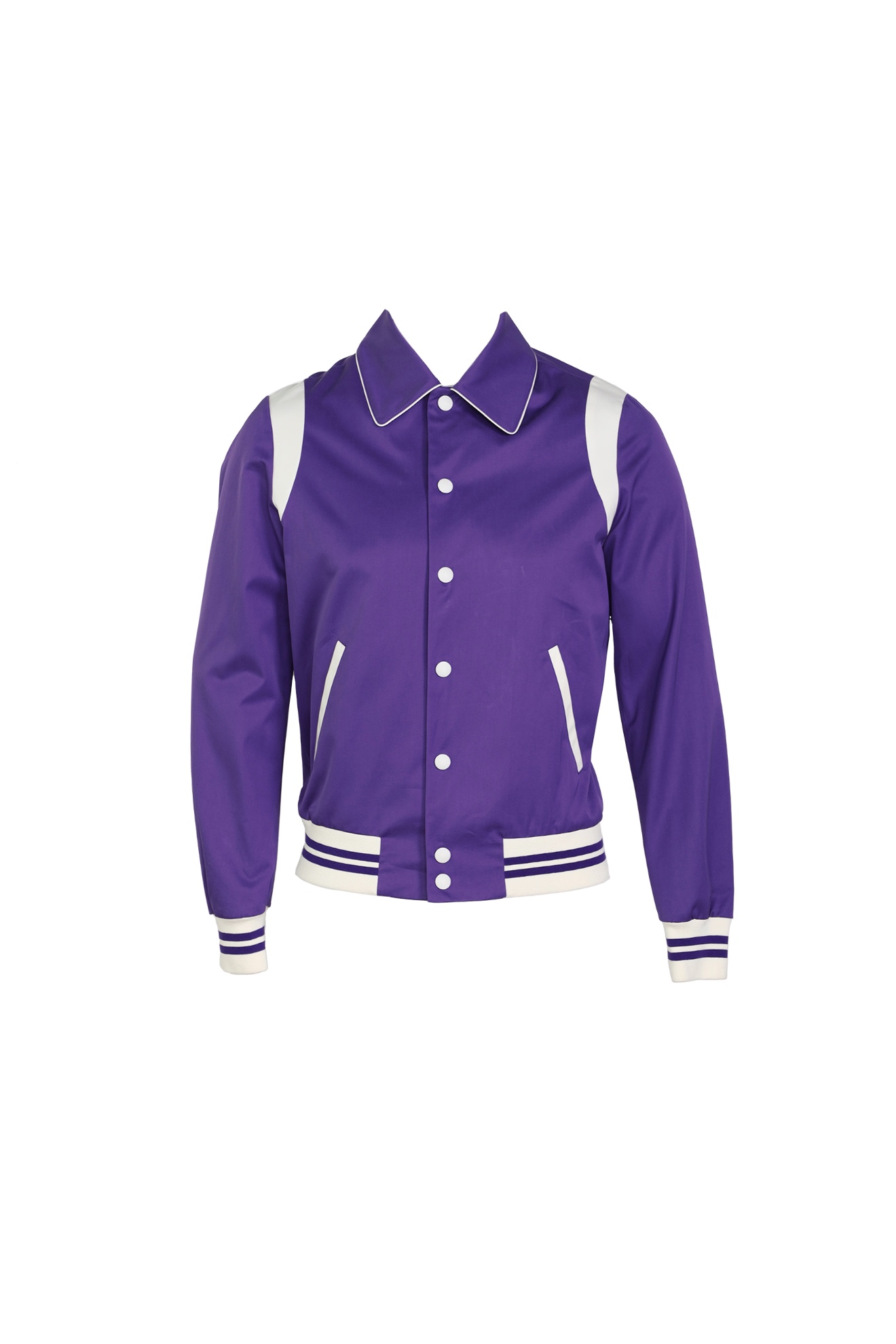 PT Torino Jacke im Collegestil aus Baumwolle lila 50