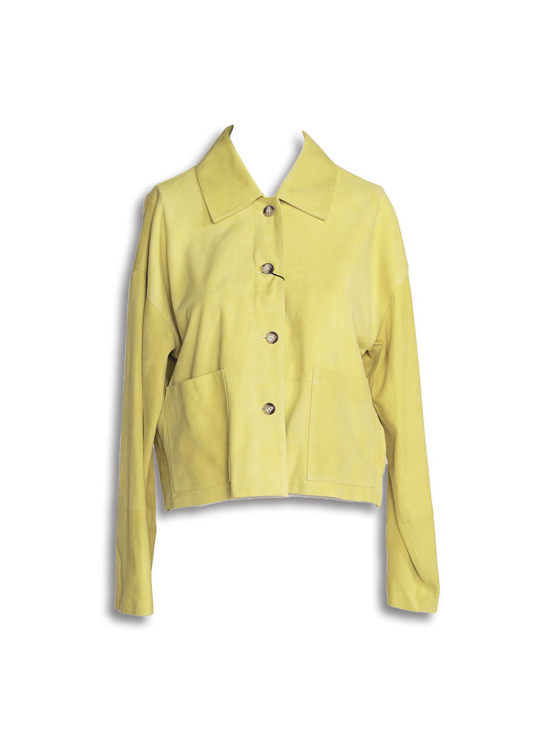 Imma – leather jacket in velour look