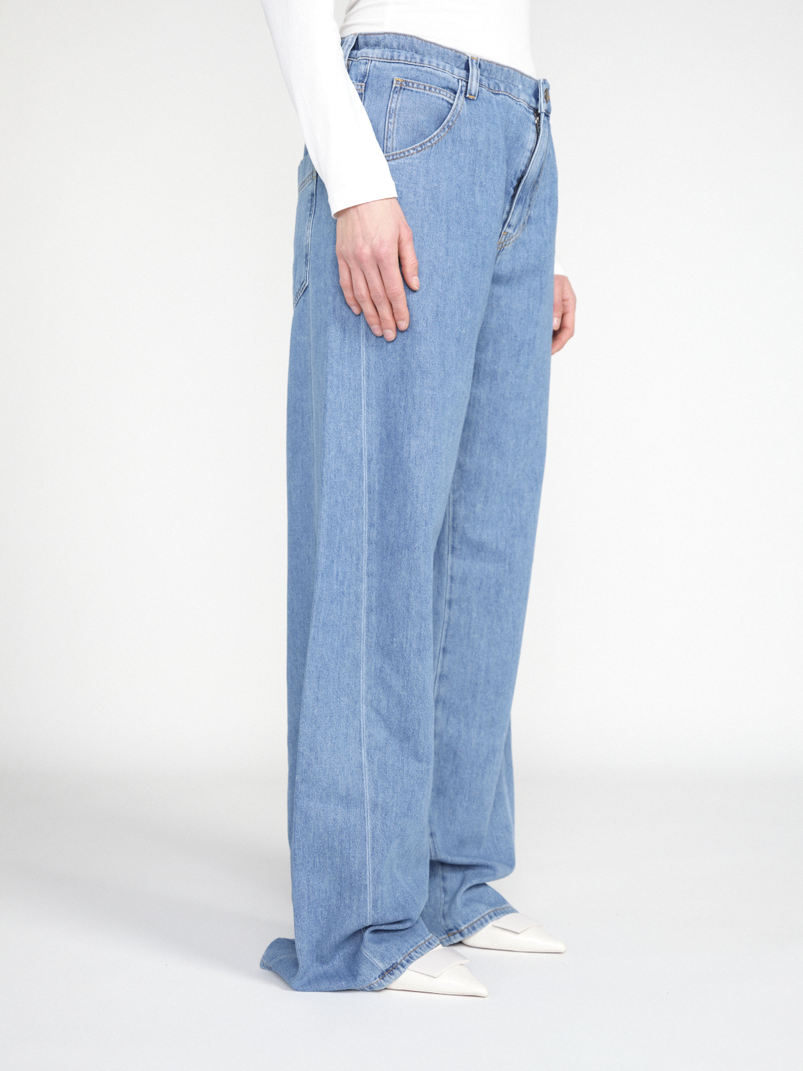 Darkpark Iris Paper Denim – wide leg denim made from a cotton mix  blue 25