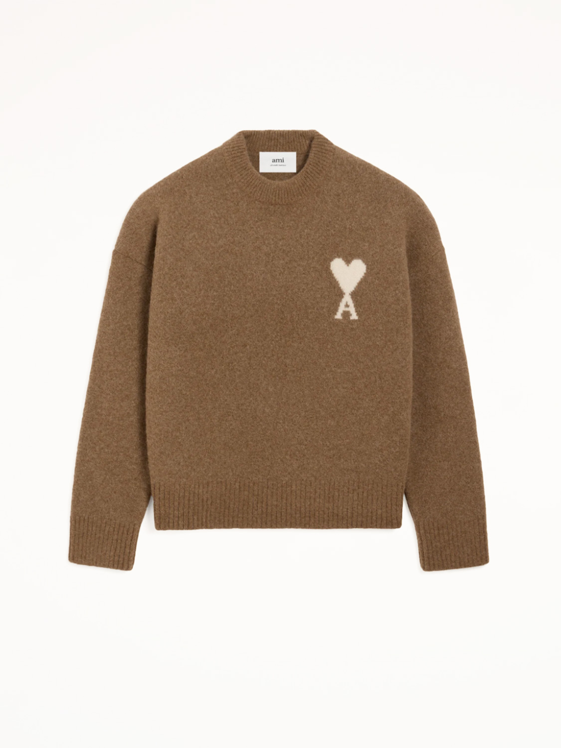 Knitted sweater with logo 