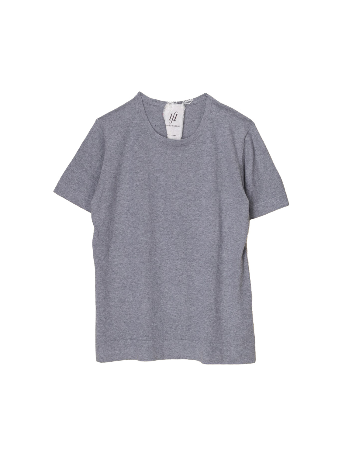 friendly hunting CC Uni – Shirt aus Baumwoll-Cashmere-Mix   grau S