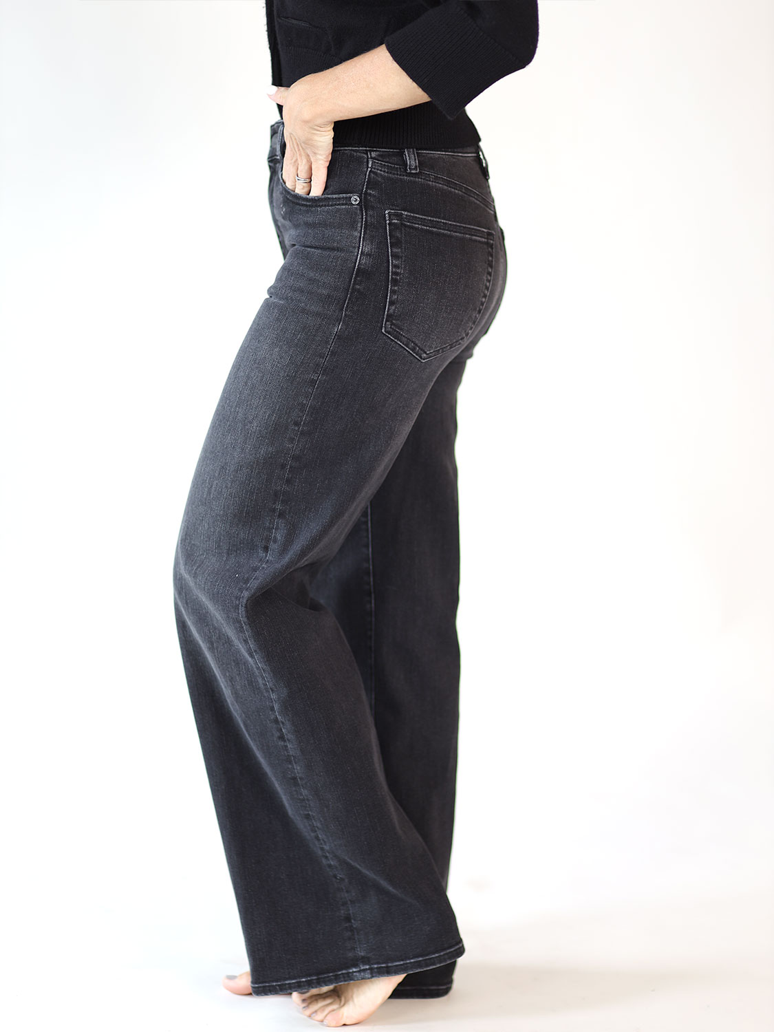 Frame Le Slim Palazzo - Wide jeans grey 25