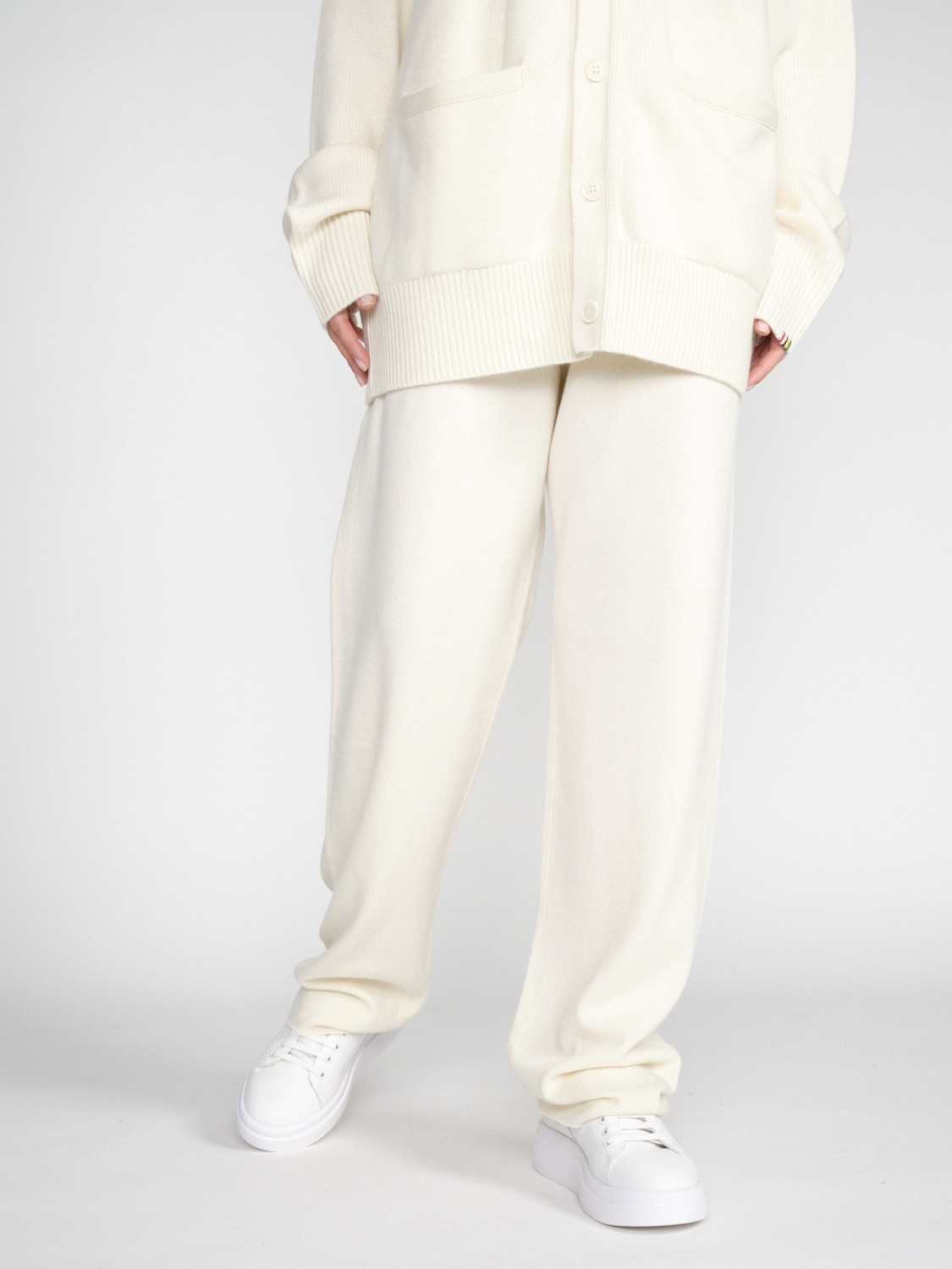 Extreme Cashmere N° 320 Rush - Pantalones de cachemira   crema Talla única