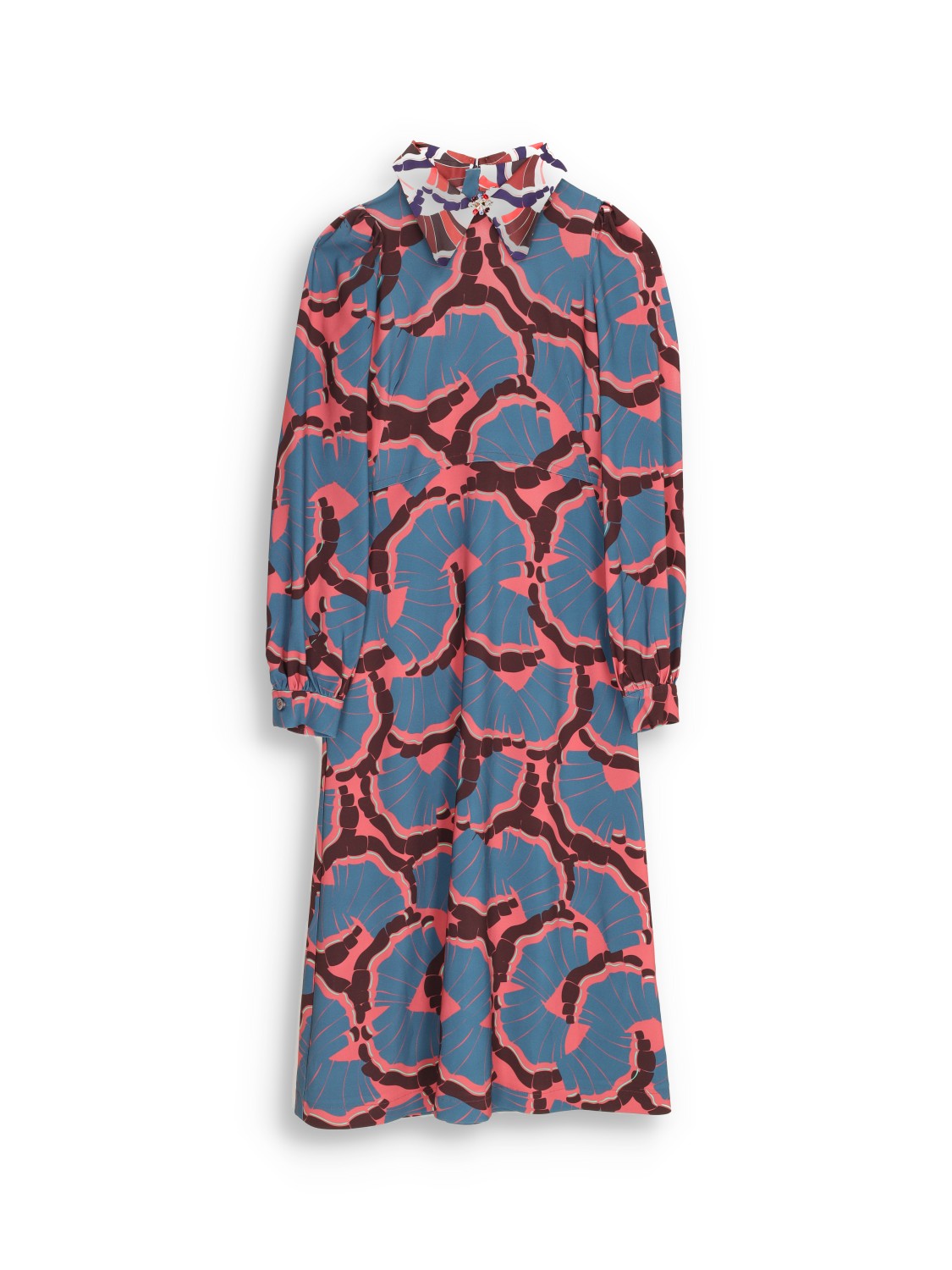 Midi dress with floral pattern 