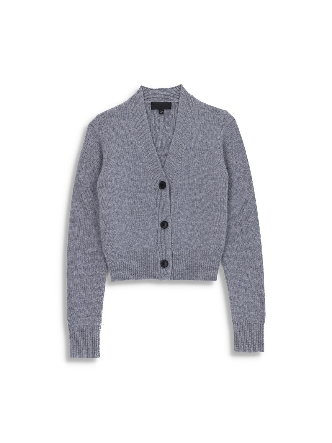 Nili Lotan Caldorf Sweater - Cardigan with button facing in cashmere grey M