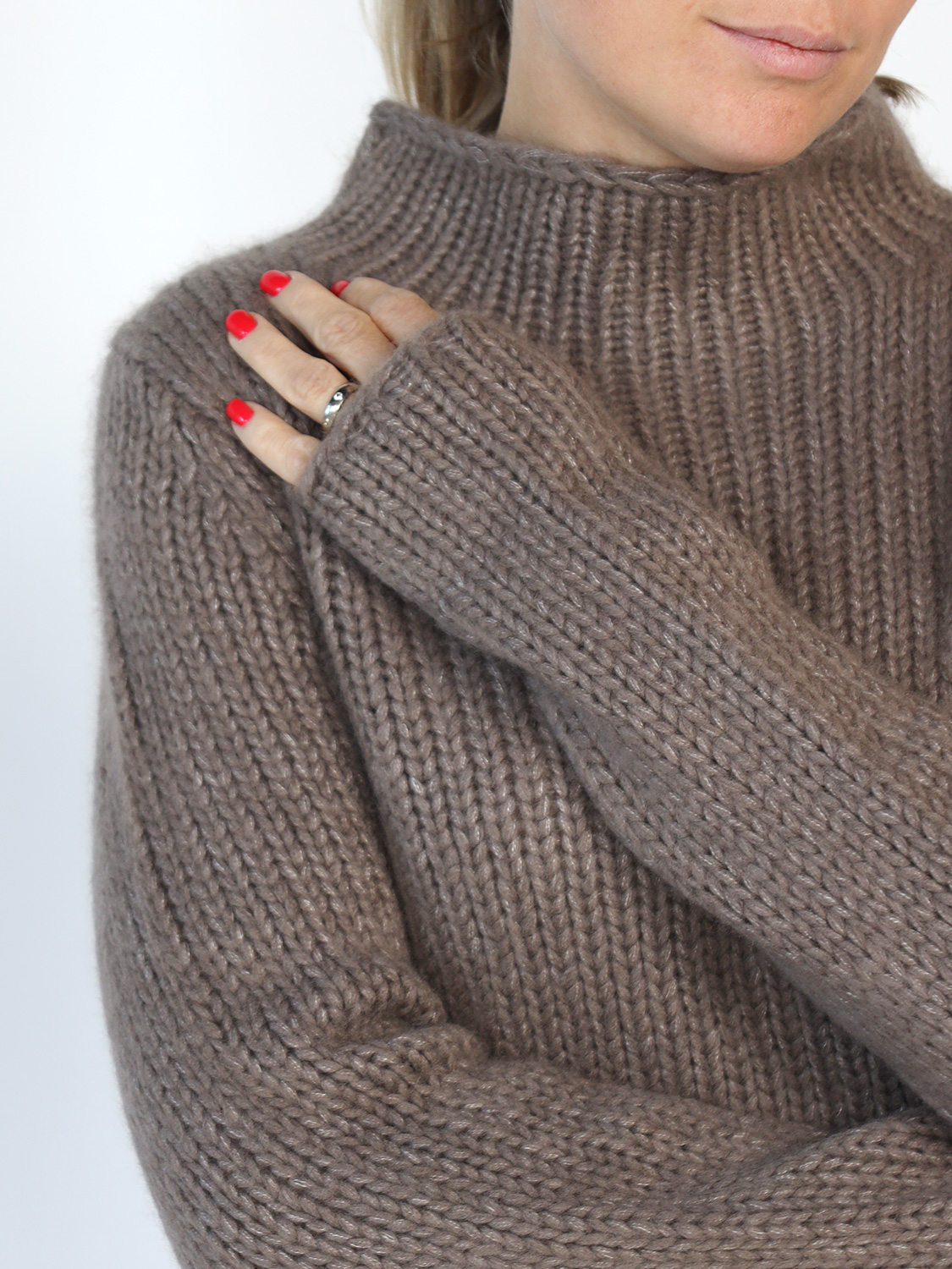 Iris von Arnim Jean – Pullover aus Cashmere-Seide Mischung  taupe XS