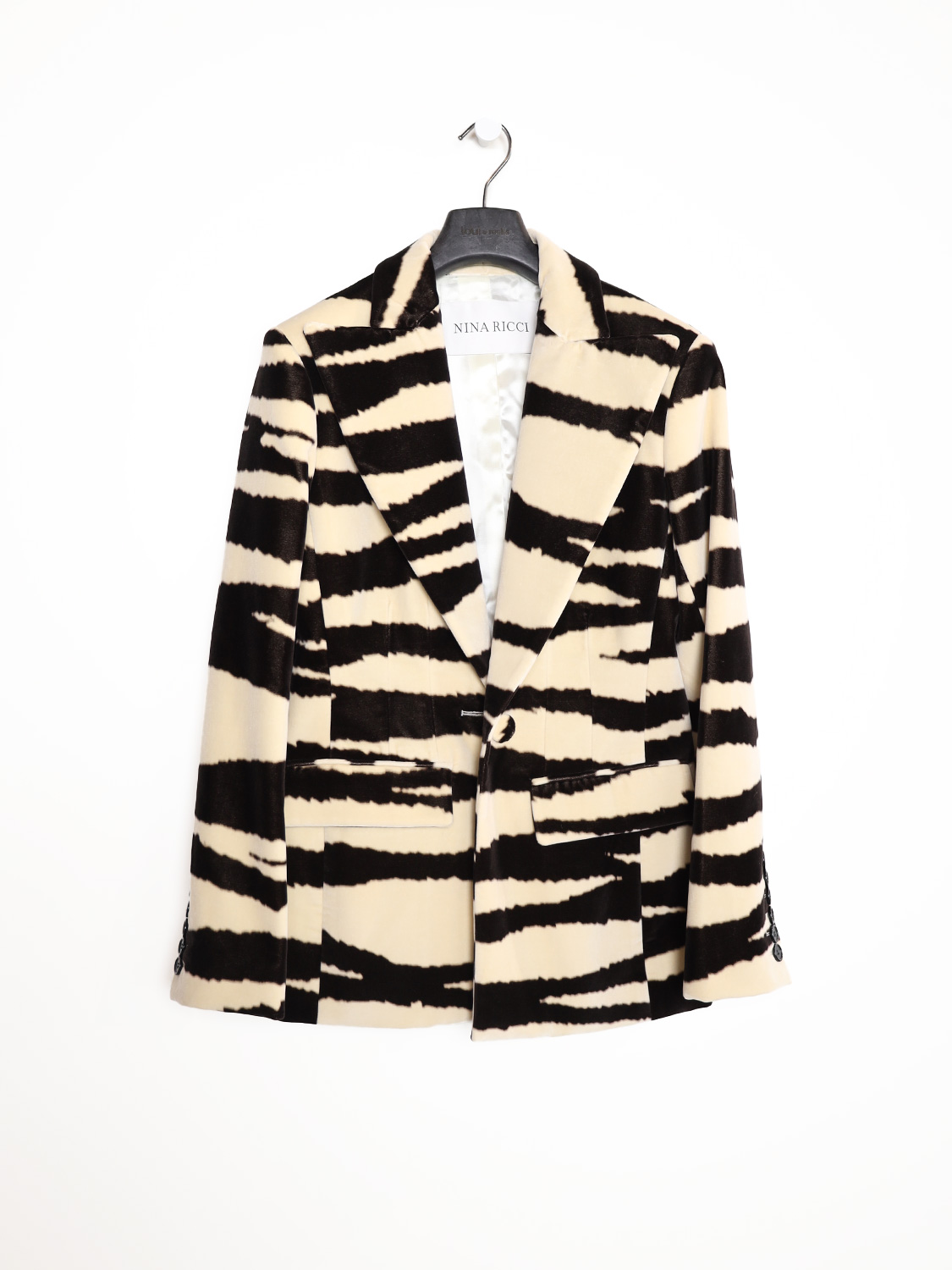 Blazer im Zebramuster  