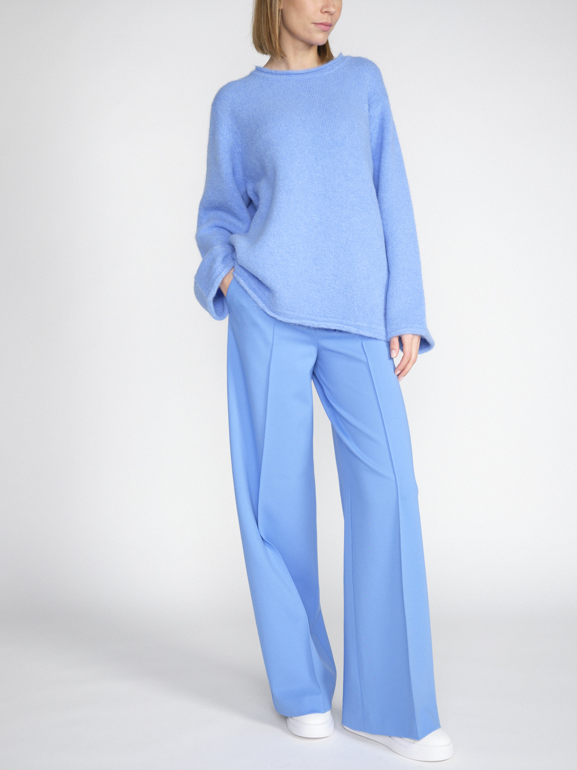 Dorothee Schumacher Cozy Comfort - Oversized sweater in alpaca mix  blue XS