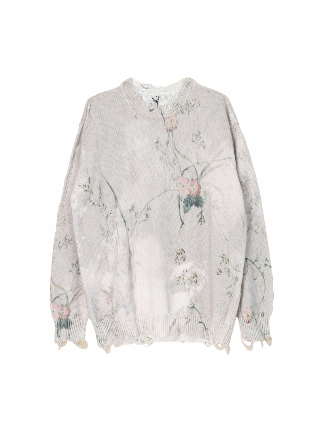 R13 Printed Boyfriend Sweater creme XS R13 Printed Boyfriend Sweater creme XS