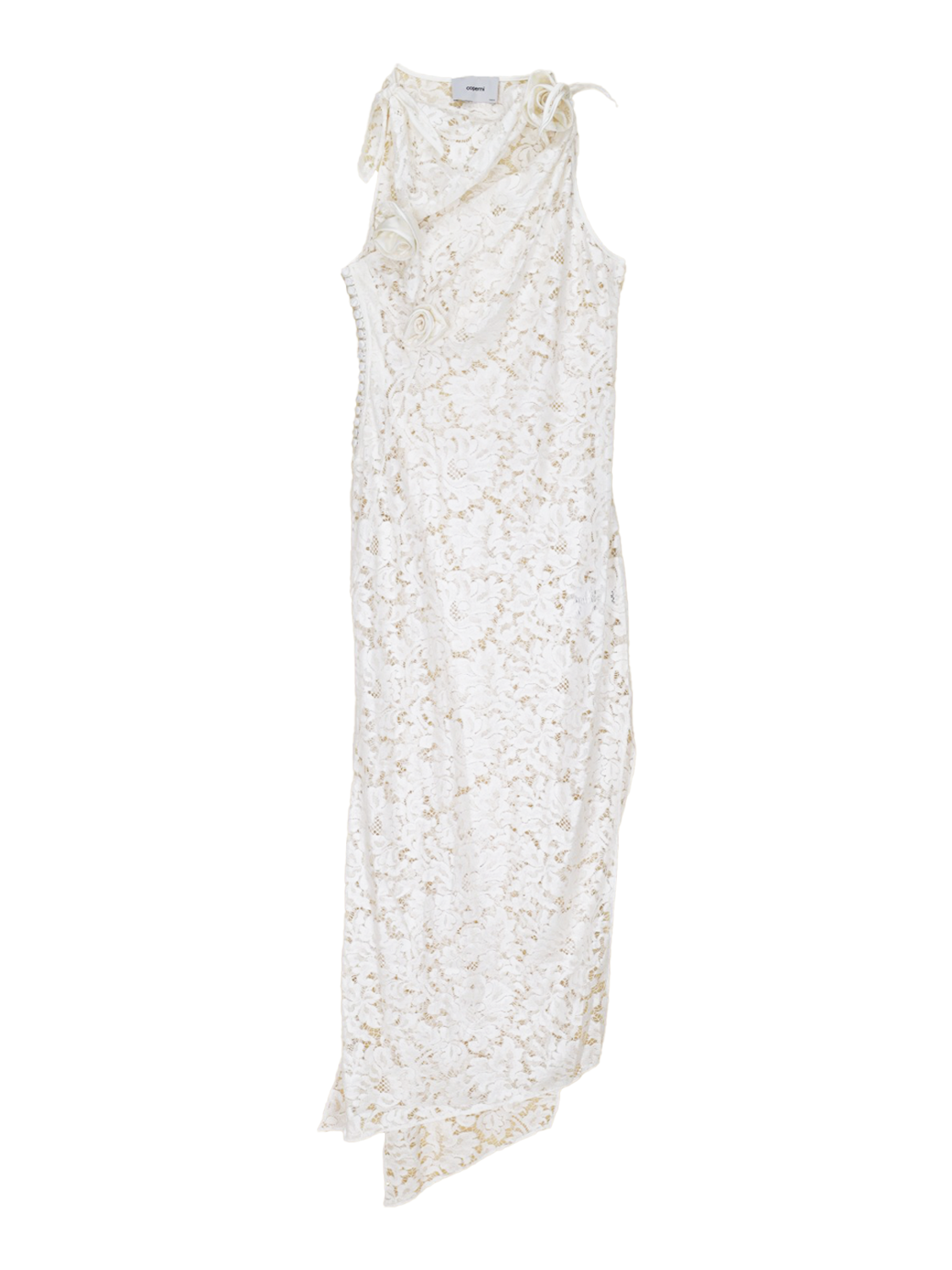 Coperni Long lace dress  white S