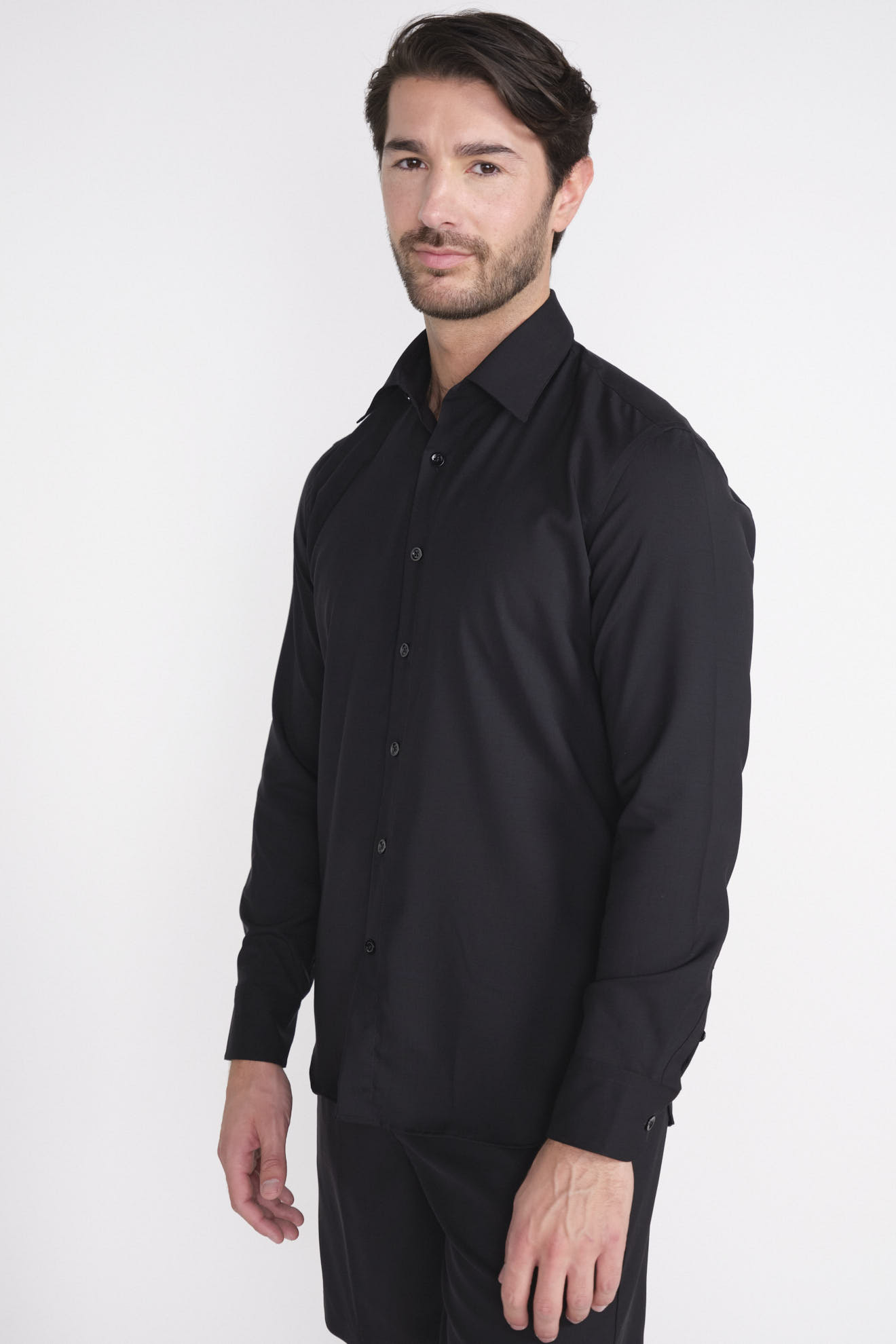 PT Torino Shirt with Kent collar black 39