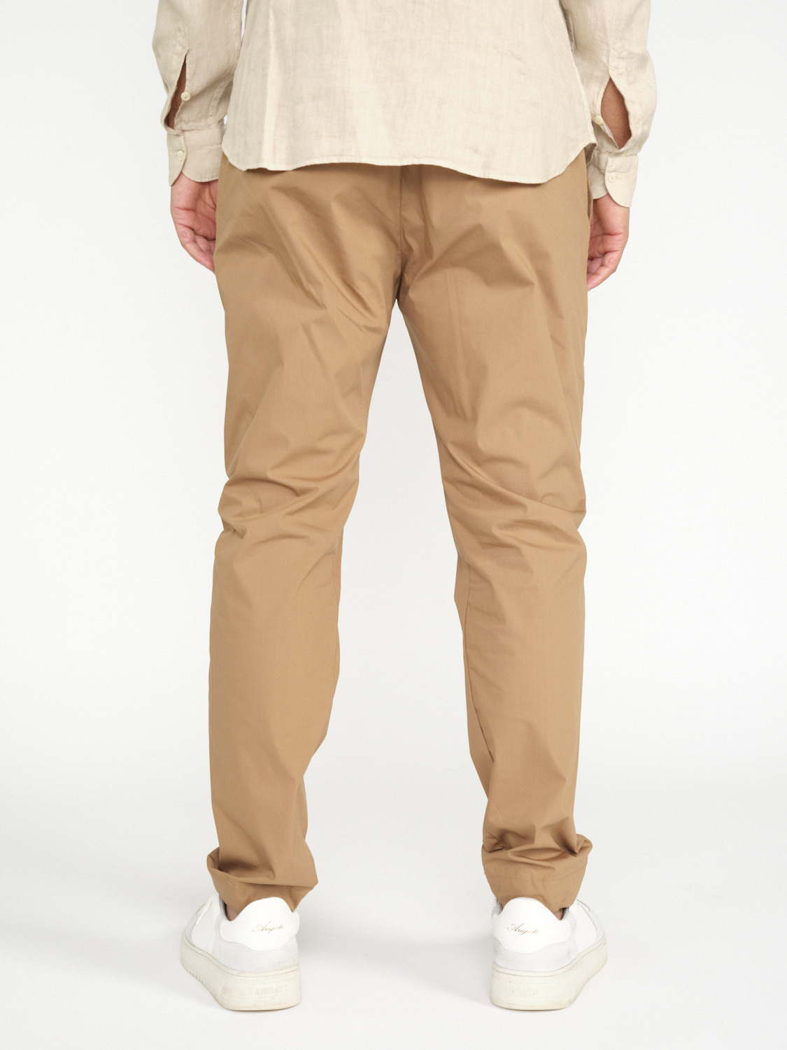 nine in the morning Yoga – cotton blend trousers in chino style  camel 50
