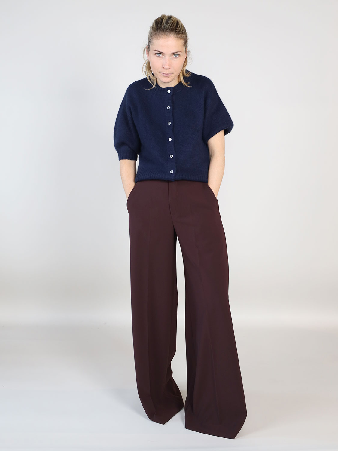 Rossi Ivon - Bundfalthose  bordeaux  XS