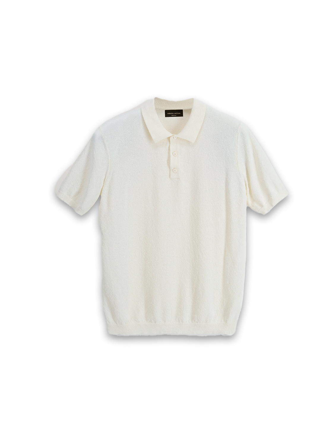 Polo shirt with sponge effect 