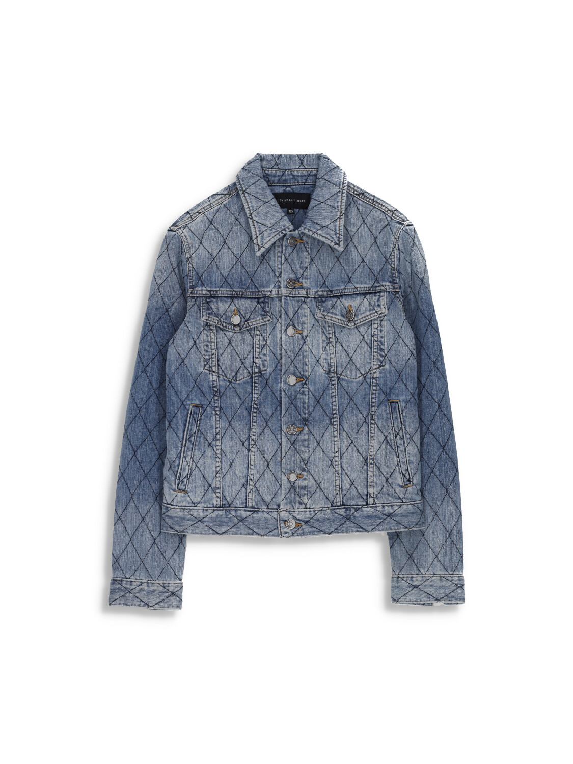 Supreme lv on sale washed denim parka