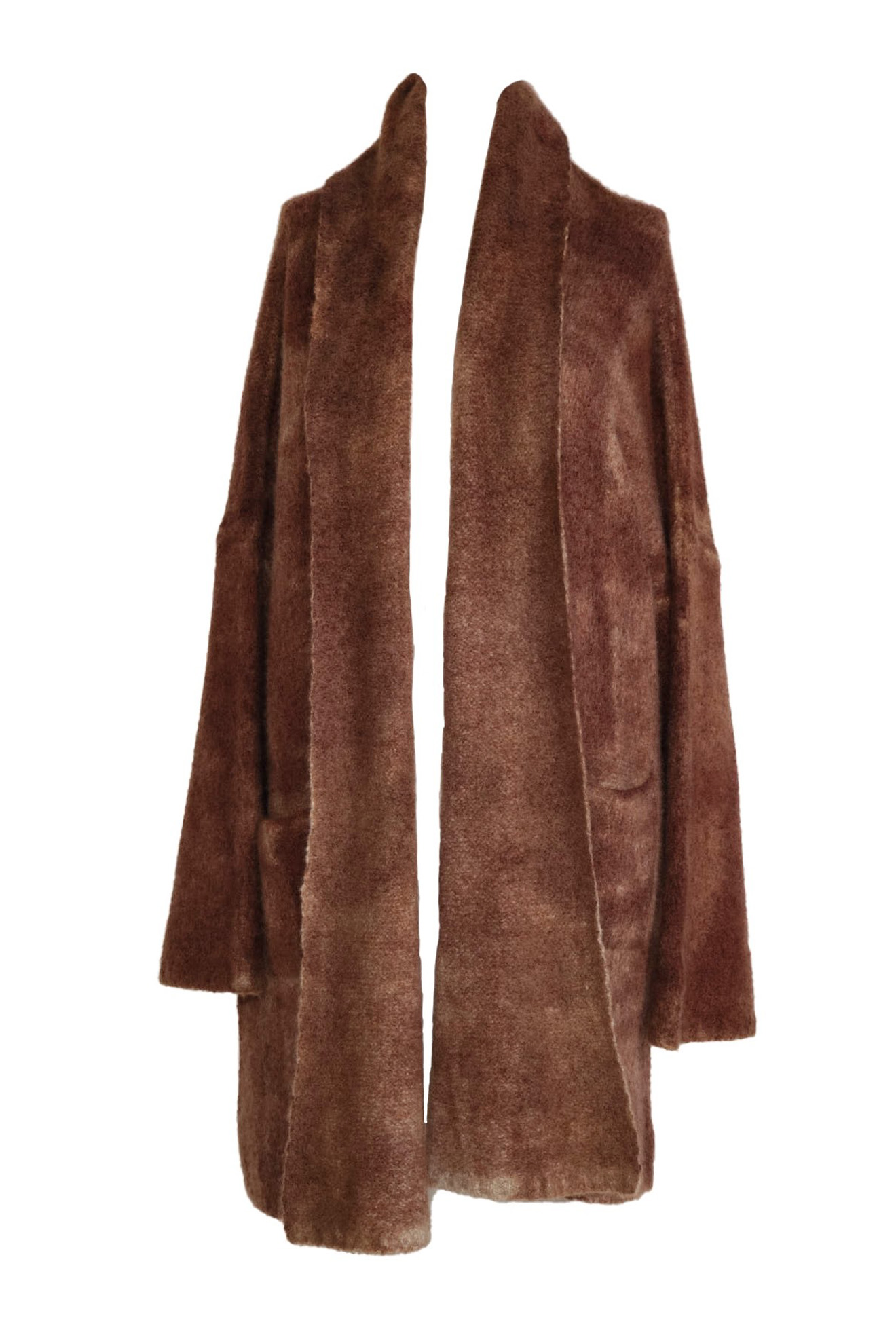 Marianne 3 - Cardigan oversize in cashmere marrone M