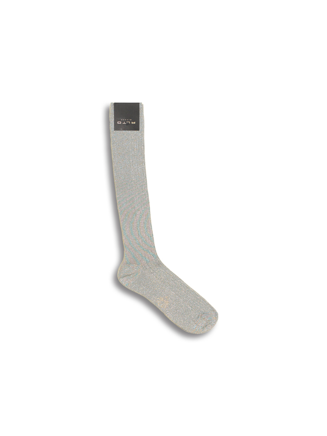 Alto Zoe Lungo - Knee socks with glitter threads grey One Size