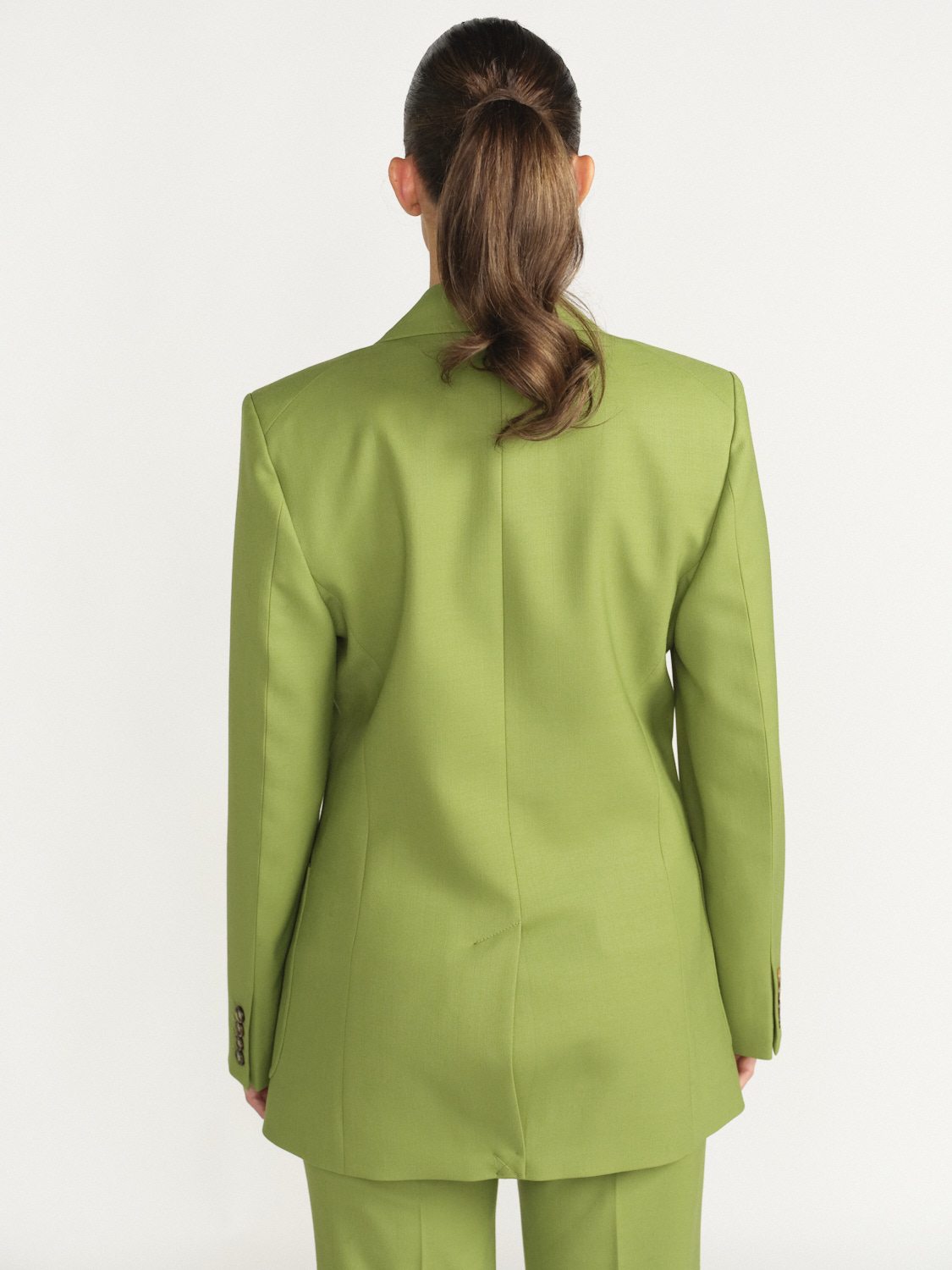 Victoria Beckham Patch Pocket - Classic blazer with patch pockets green 40