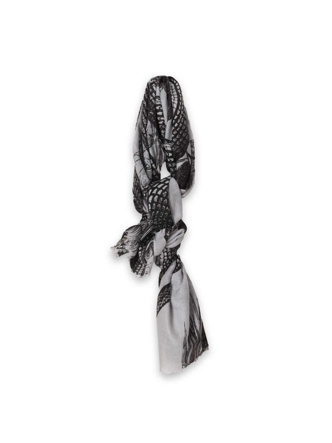 friendly hunting Stole Garden Eden – Schal aus Cashmere   grau Talla única