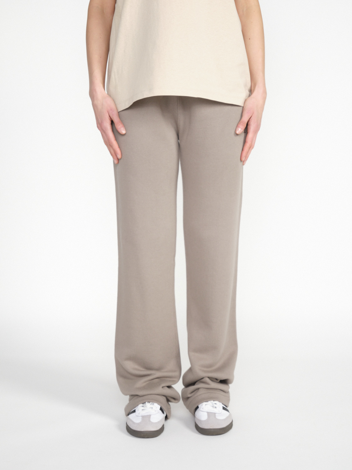 Eterne Straight-Leg Sweatpant aus Baumwolle  braun S