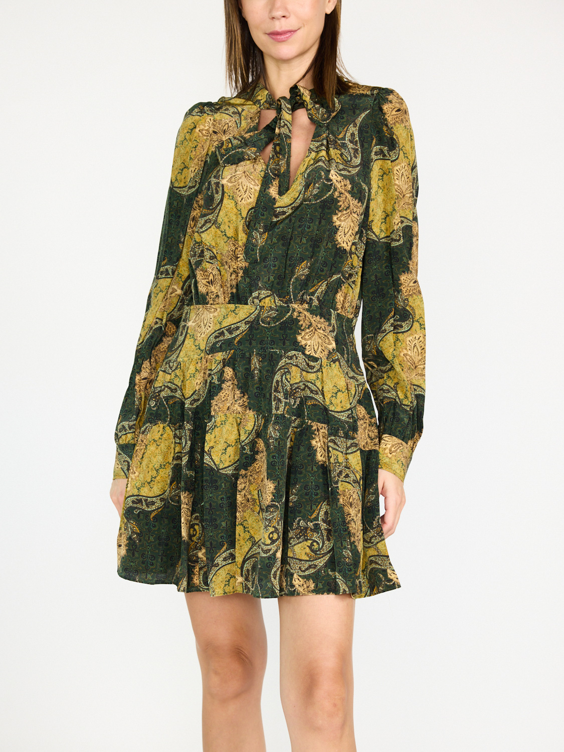 Ulla Johnson Maris mini dress with lurex details 36 green