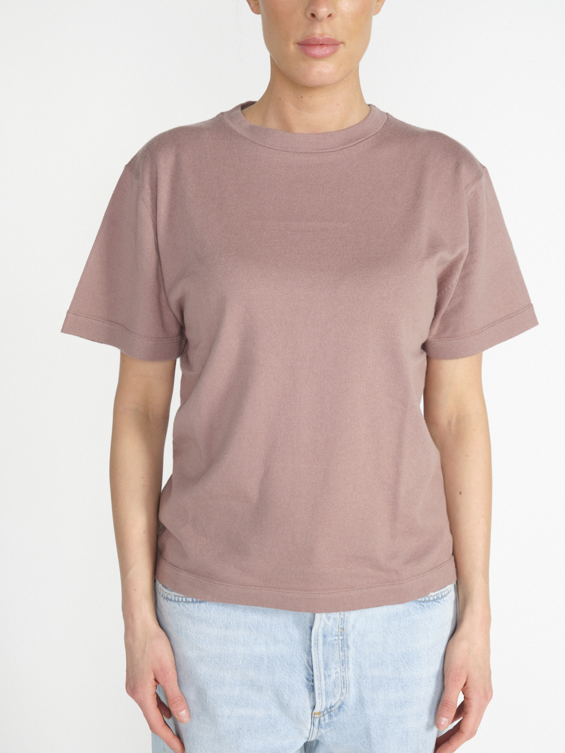 Extreme Cashmere n° 268 Cuba - wide T-shirt in cashmere-cotton blend altrosa One Size