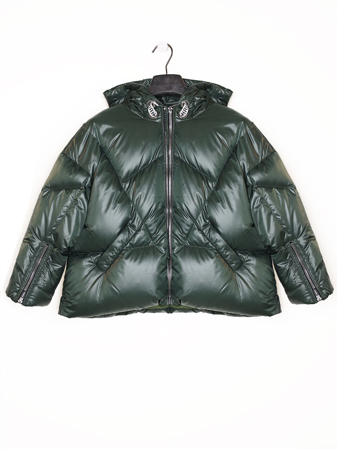 khrisjoy Down jacket with hood khaki 6Jahre