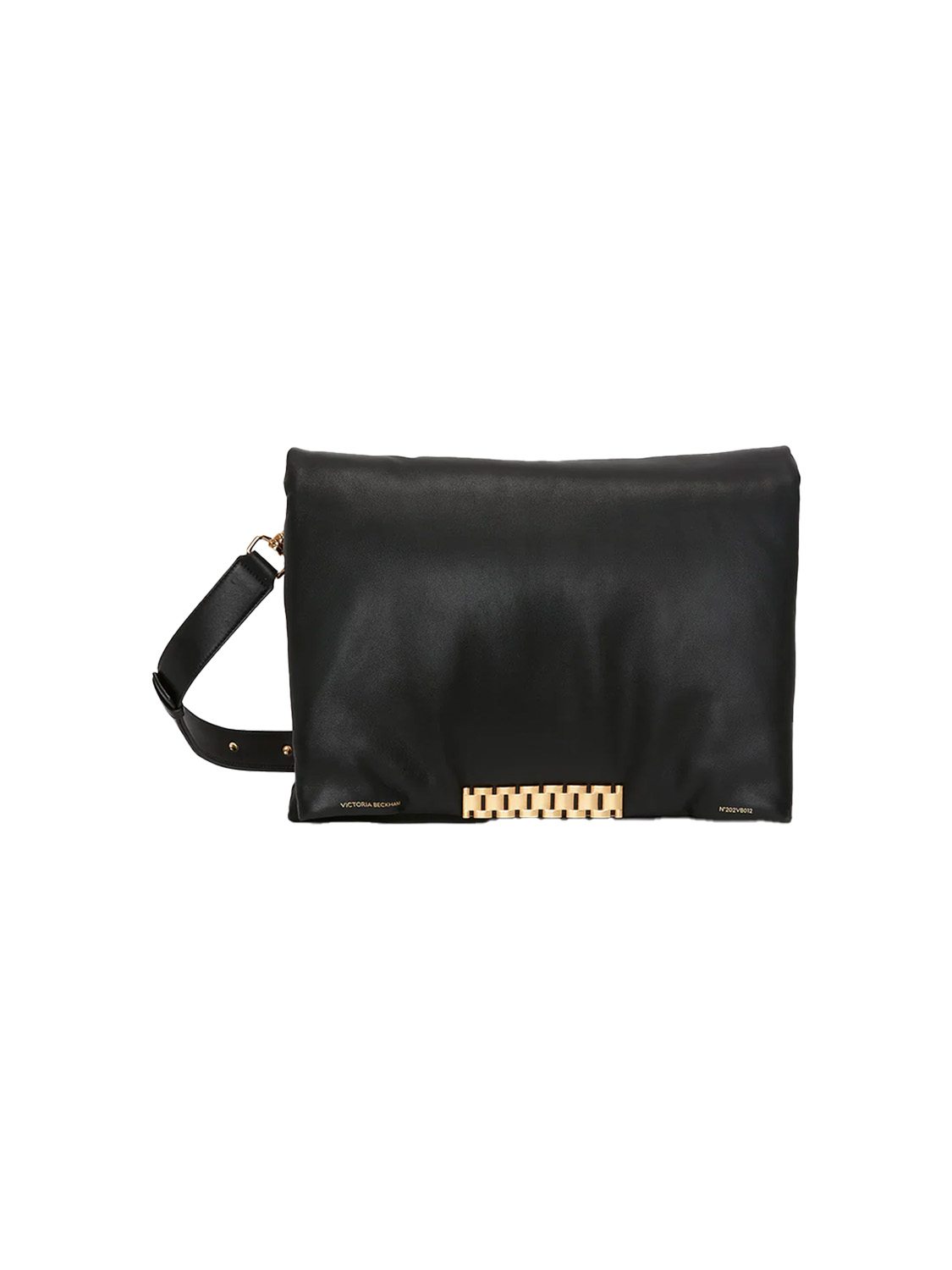 Victoria Beckham Puffy Chain Pouch – leather crossbody bag  black One Size