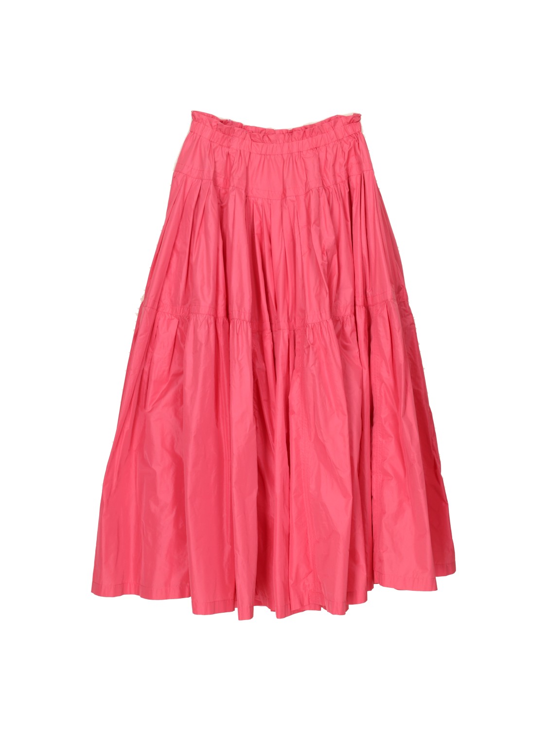 Odeeh Voluminous tiered skirt made from carved fabric  pink 36